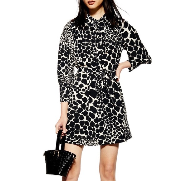 topshop giraffe dress
